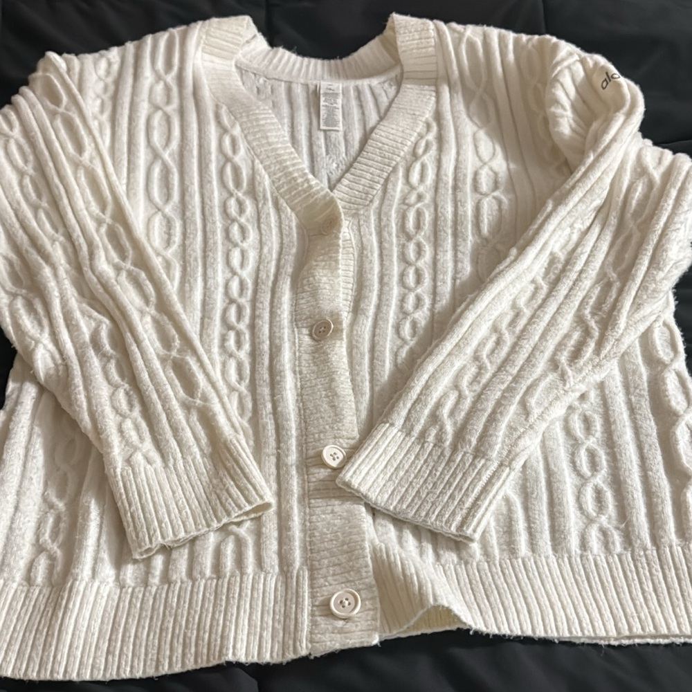 ALO cable knit cardigan